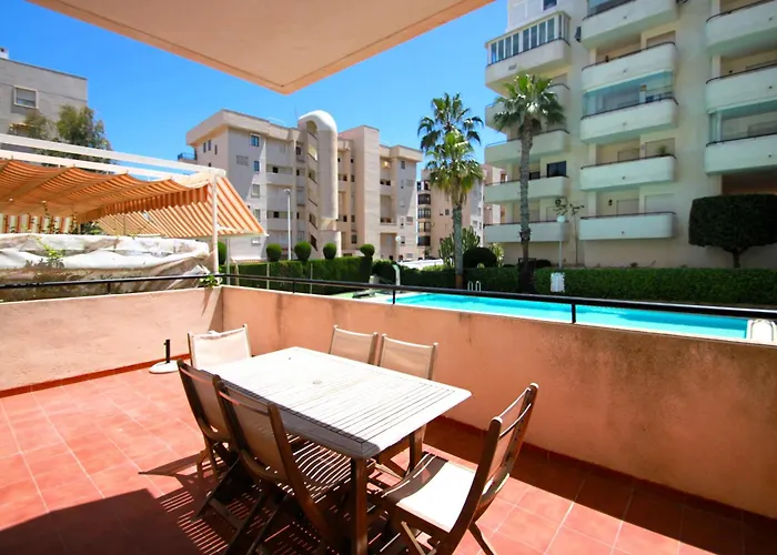 Apartamento Casaturis En Los Arenales Del Sol Ar102 Con Terraza Y Piscina